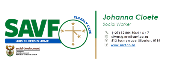 SAVF Huis Silversig Old Age Home